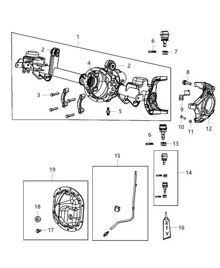 jeep wrangler jk front end parts diagram