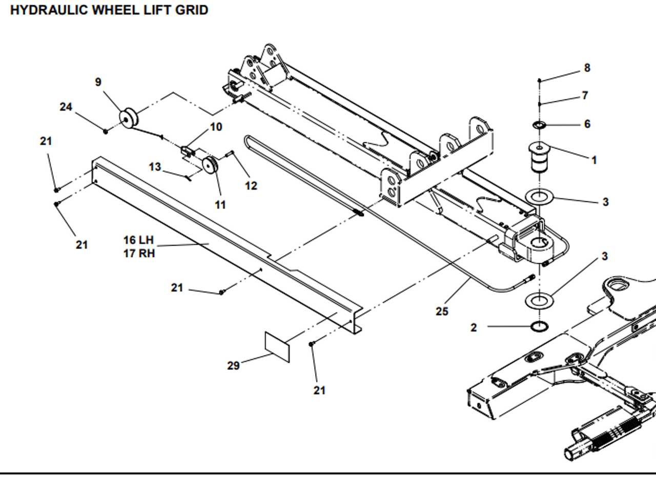 jerr dan wheel lift parts diagram