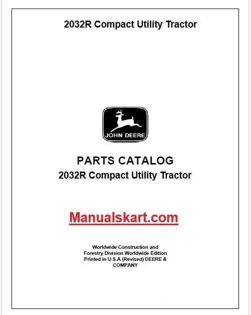 john deere 2032r parts diagram