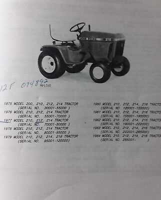 john deere 212 parts diagram