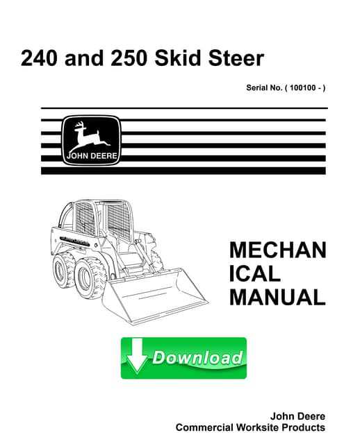 john deere 250 skid steer parts diagram