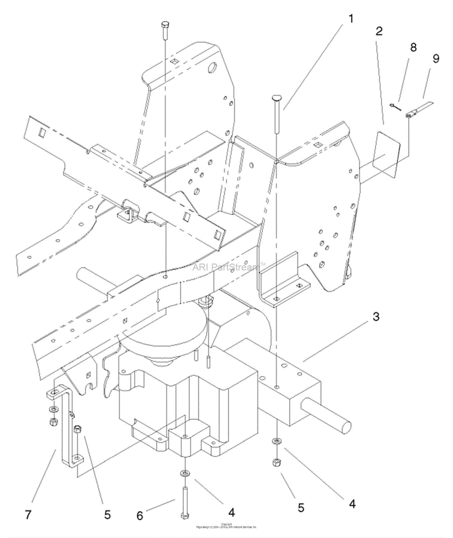 john deere 265 mower deck parts diagram