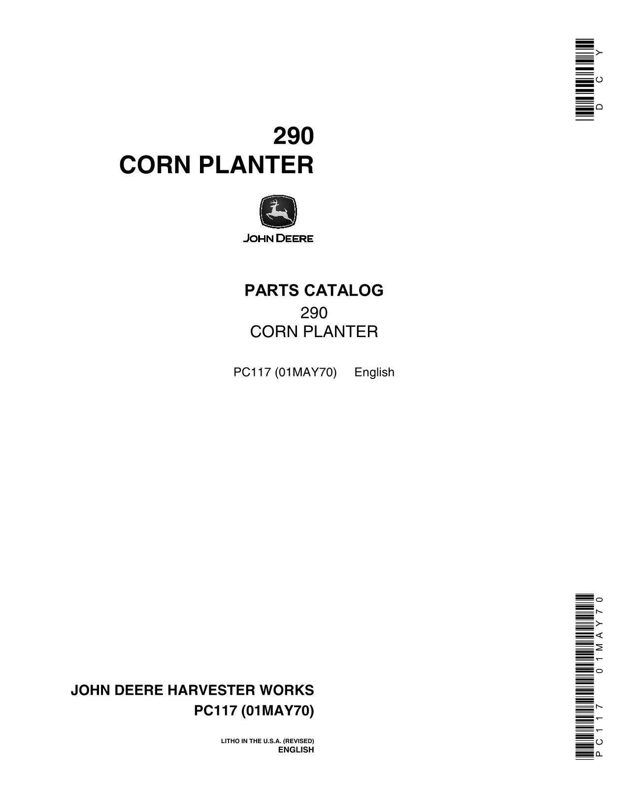 john deere 290 planter parts diagram