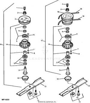 john deere 316 mower deck parts diagram