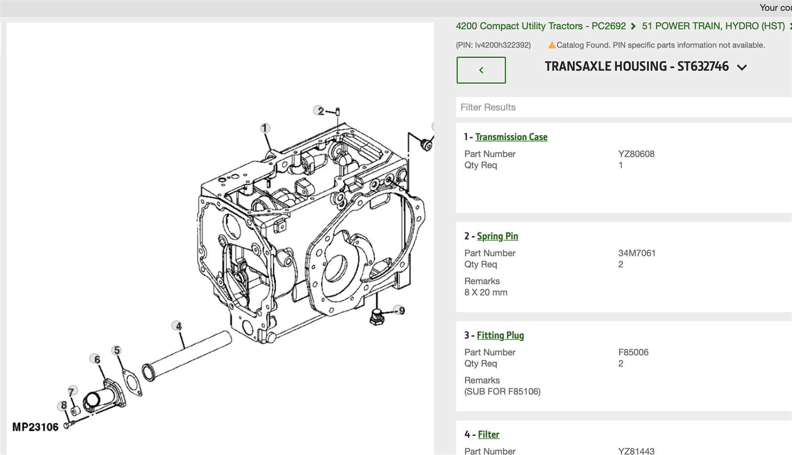 john deere 4200 parts diagrams