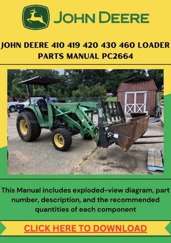 john deere 430 parts diagram