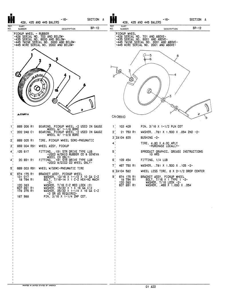 john deere 445 parts diagram