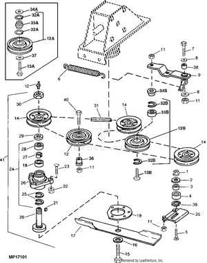 john deere 455 60 inch mower deck parts diagram