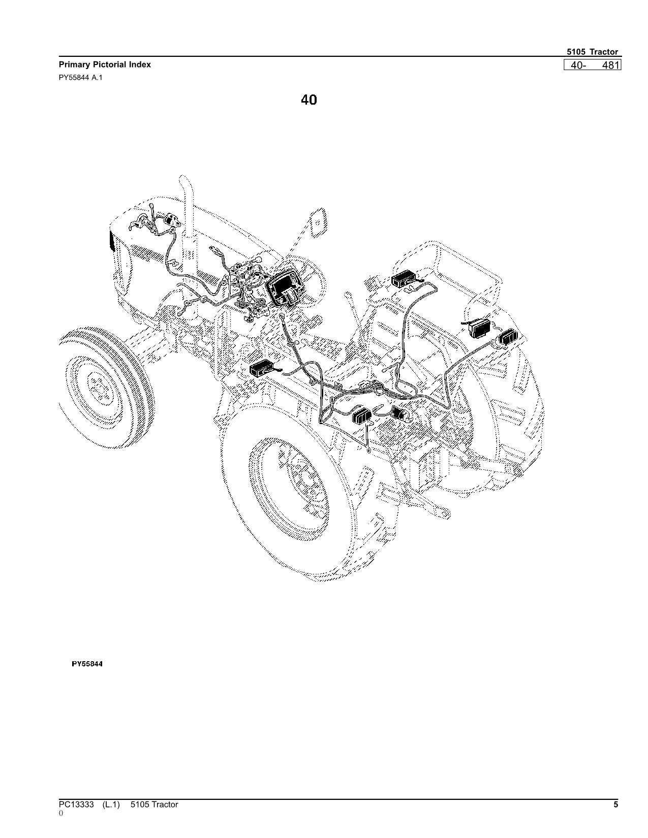 john deere 5105 parts diagram