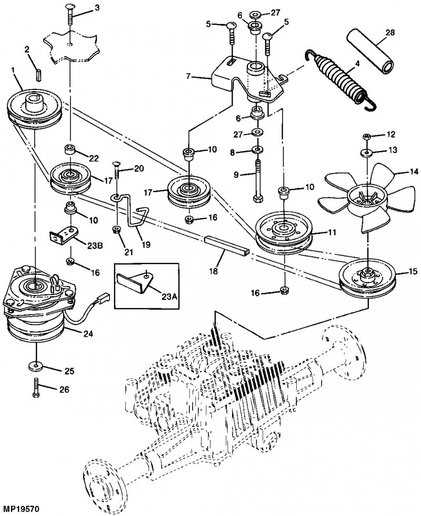 john deere 54 edge mower deck parts diagram