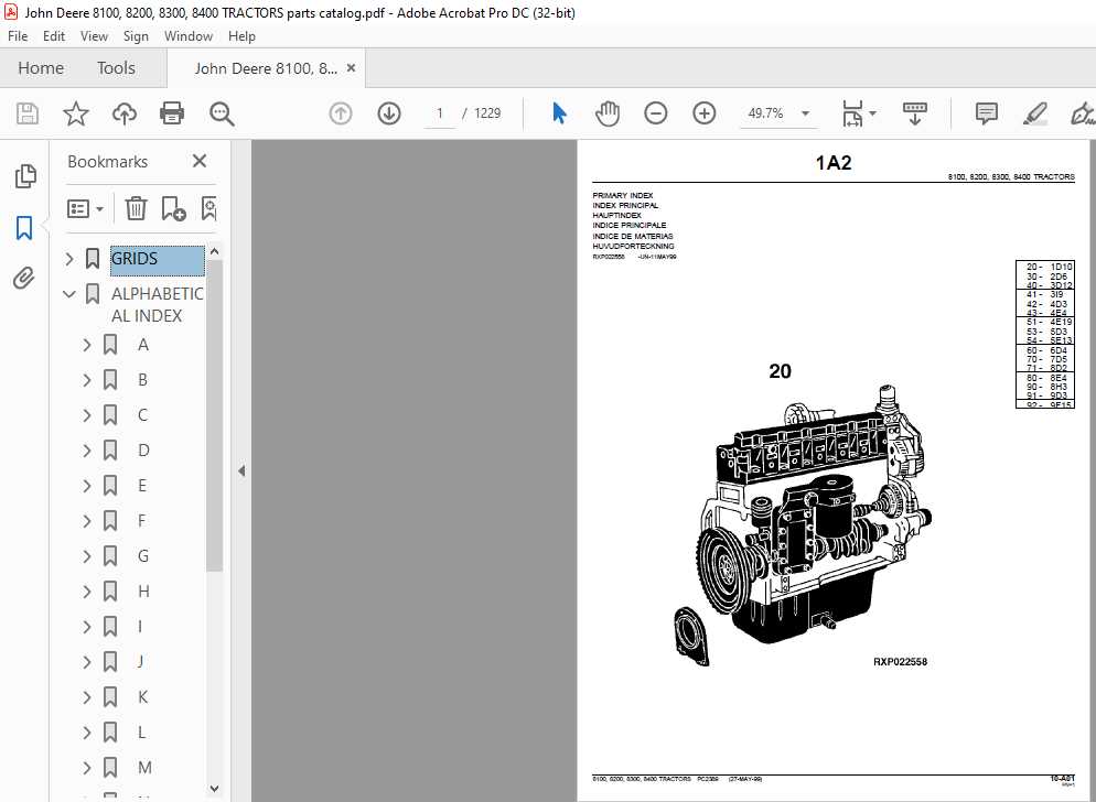 john deere 5400 parts diagram