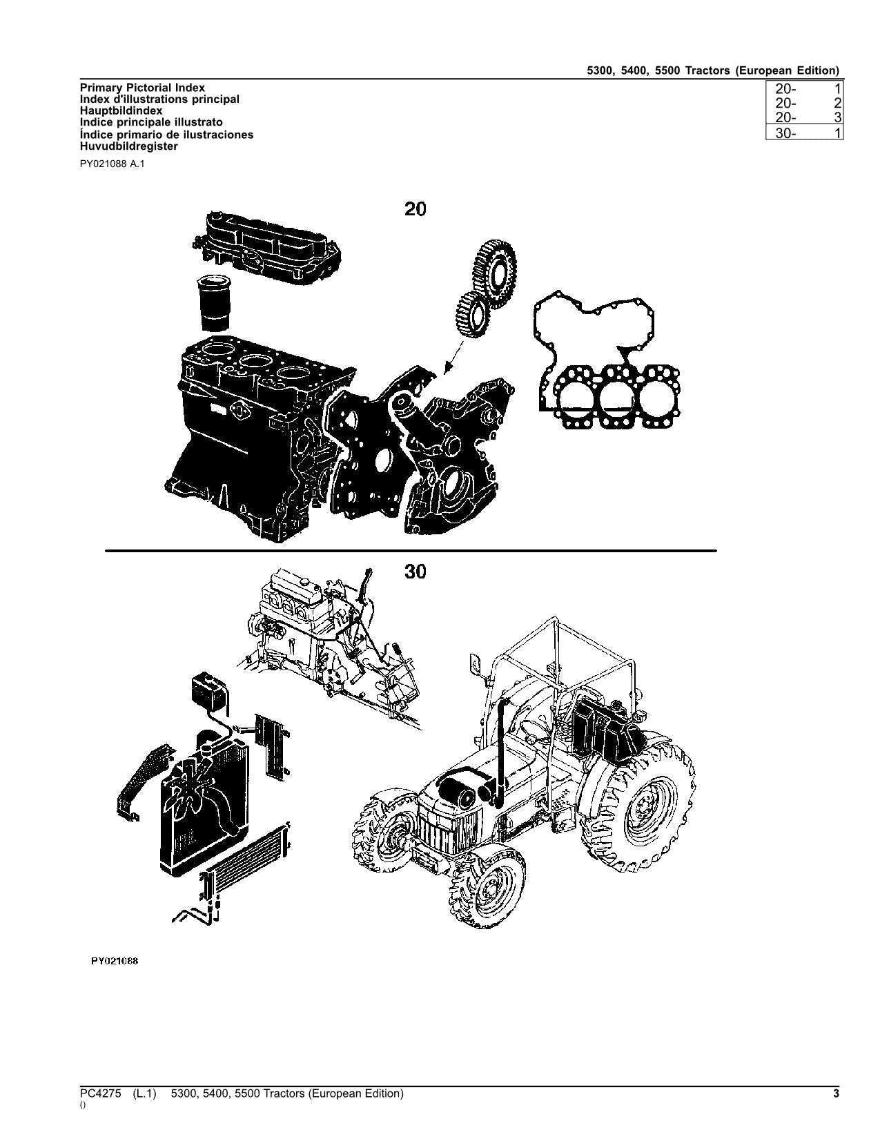 john deere 5400 parts diagram