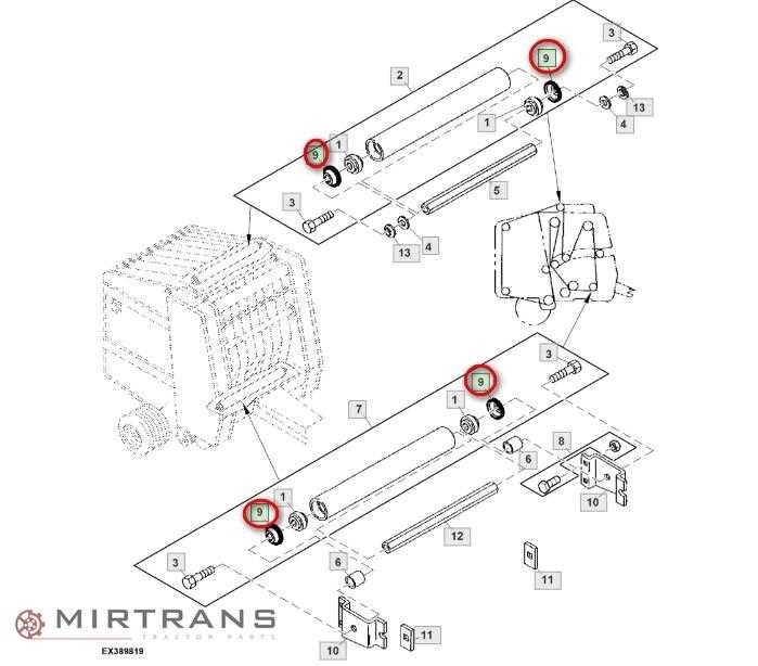 john deere 566 baler parts diagram