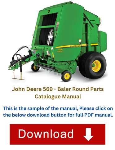 john deere 569 baler parts diagram