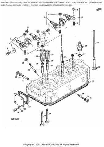 john deere 850 tractor parts diagram