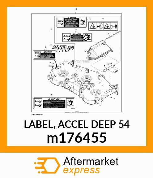 john deere accel 54 deep parts diagram