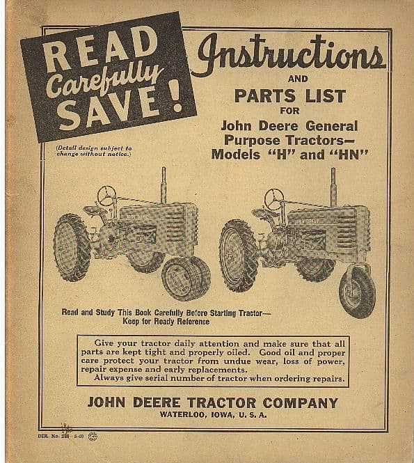 john deere b parts diagram