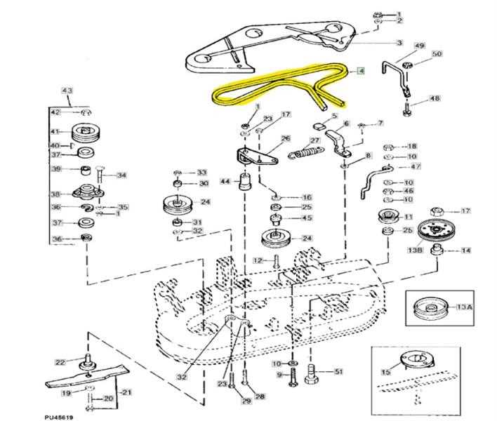 john deere f525 parts diagram