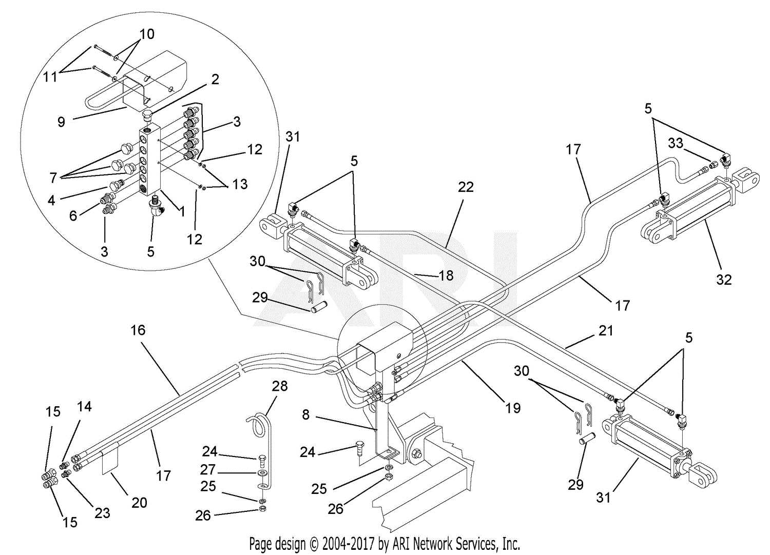 john deere gt242 parts diagram