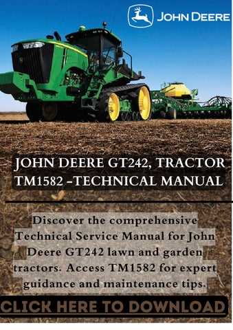 john deere gt242 parts diagram