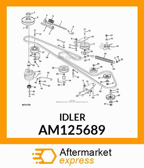 john deere gt242 parts diagram