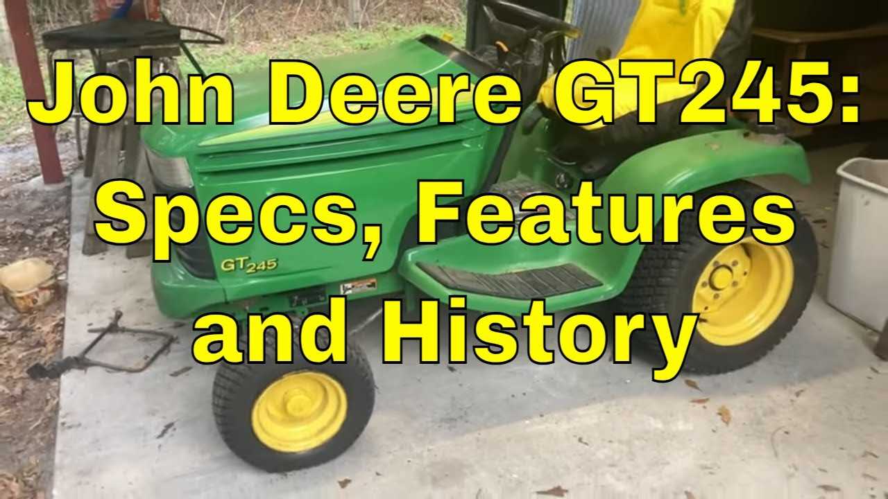 john deere gt245 parts diagram