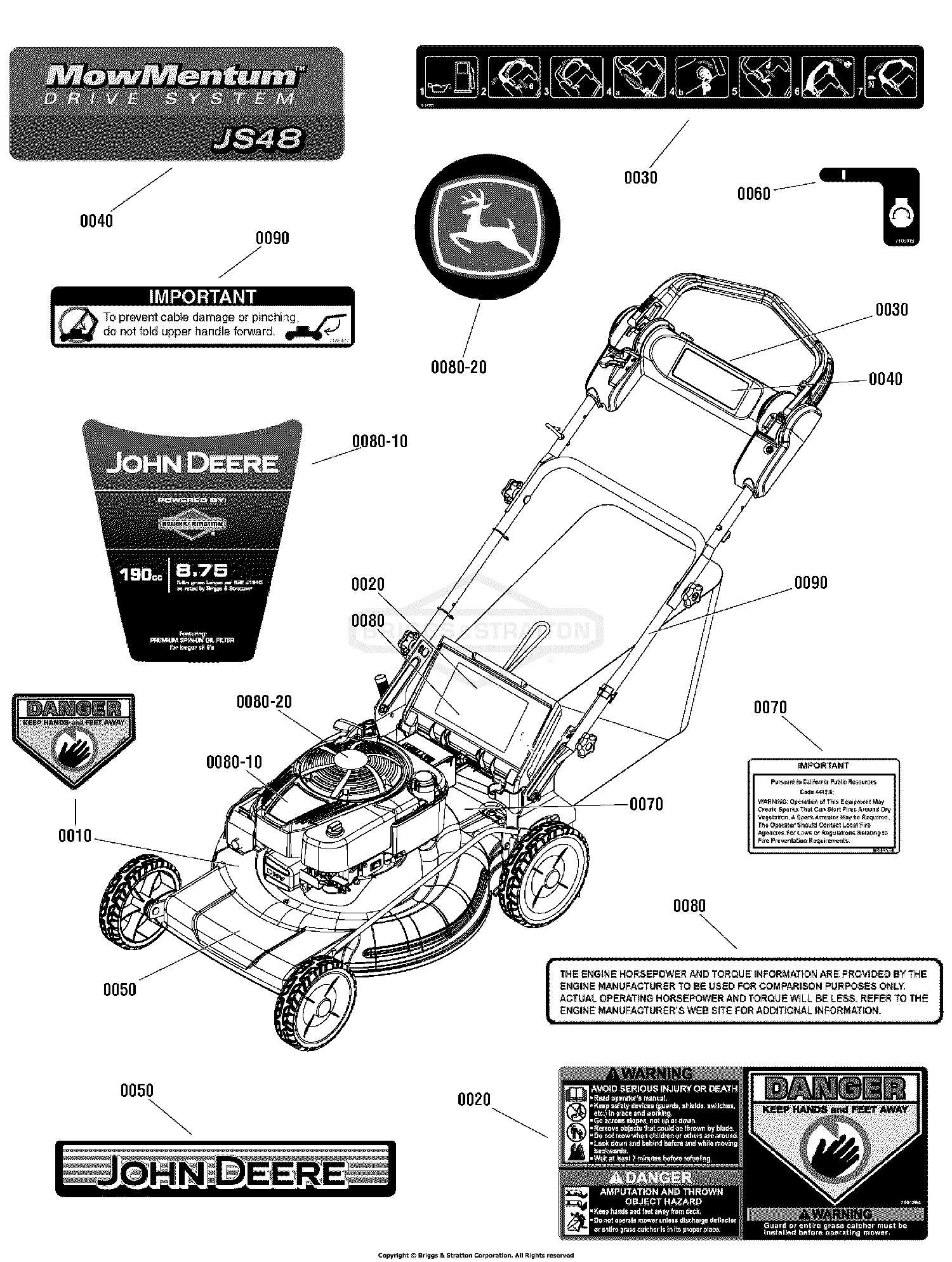 john deere js46 parts diagram