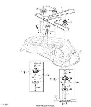 john deere l120 deck parts diagram