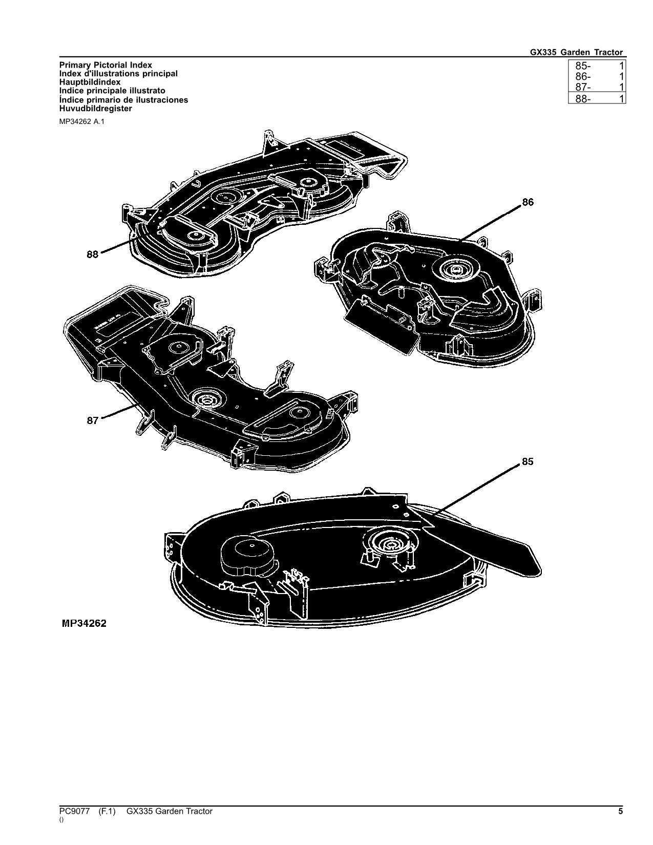 john deere l120 deck parts diagram