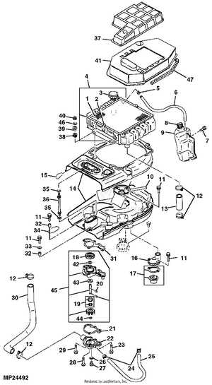 john deere lx178 parts diagram