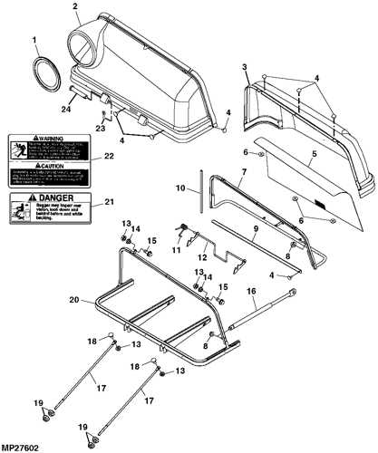 john deere power flow parts diagram