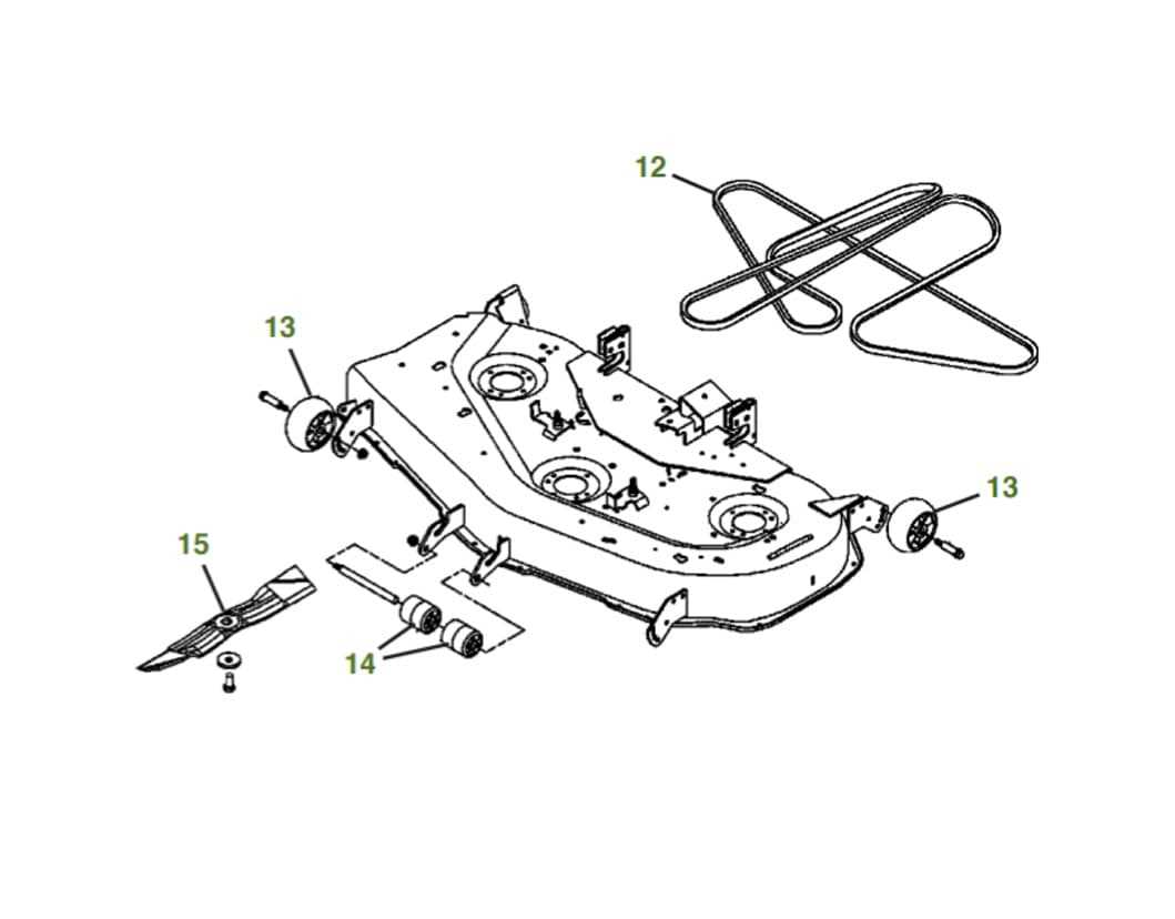 john deere x540 parts diagram