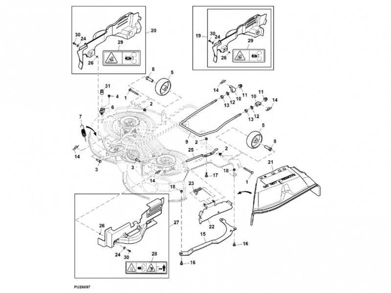 john deere x580 parts diagram