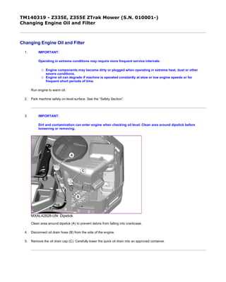 john deere z355e parts diagram