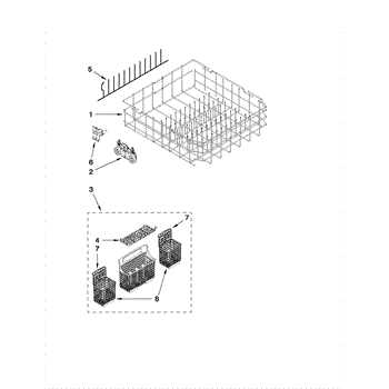 kenmore 665 dishwasher parts diagram