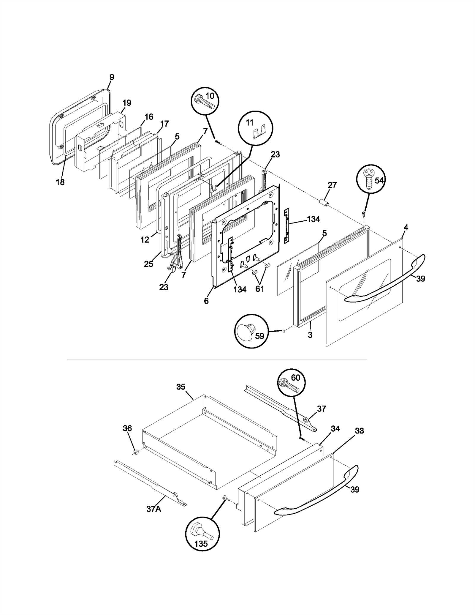 kenmore gas range model 790 parts diagram