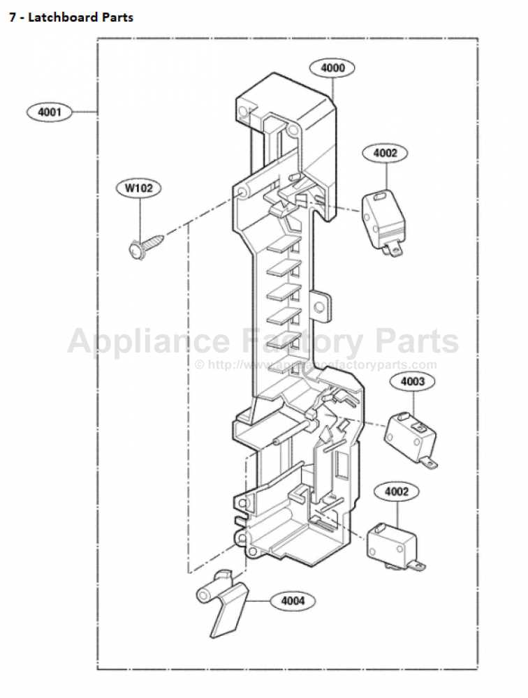 kenmore microwave model 721 parts diagram