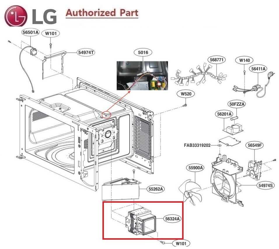 kenmore microwave parts diagram