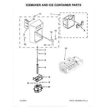 kenmore refrigerator ice maker parts diagram