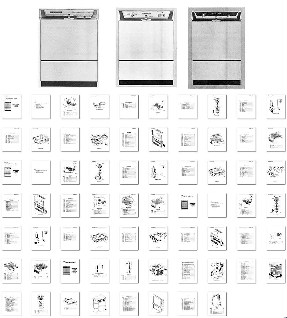 kitchen aid dishwasher parts diagram