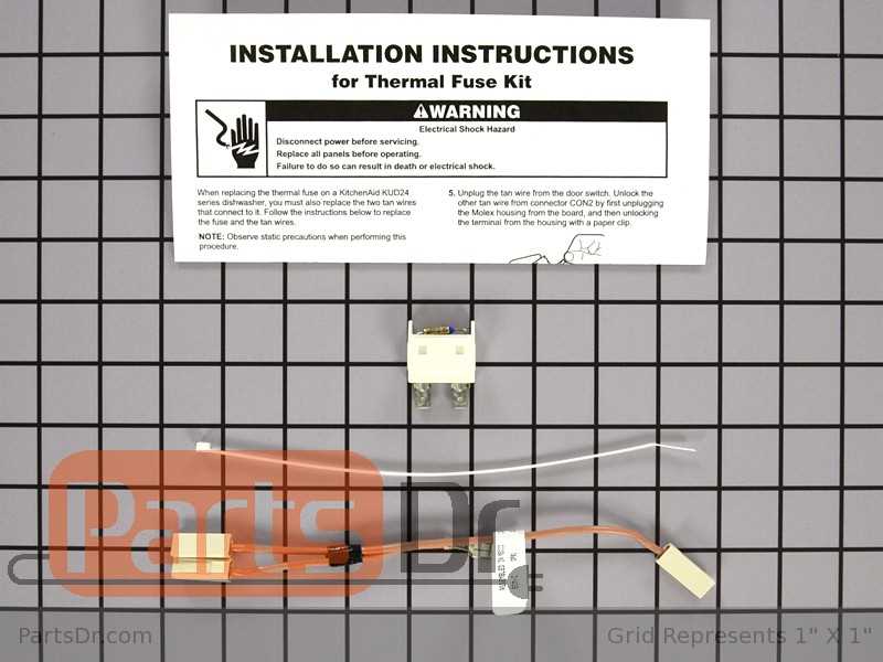 kitchen aid dishwasher parts diagram