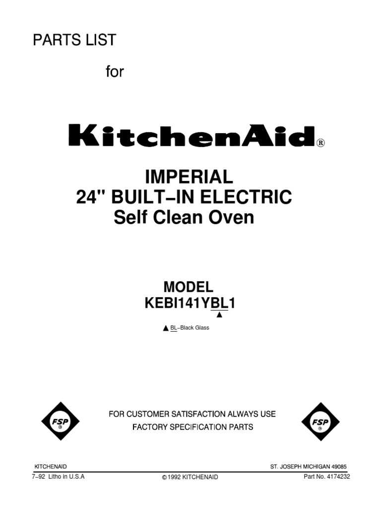 kitchenaid oven parts diagram