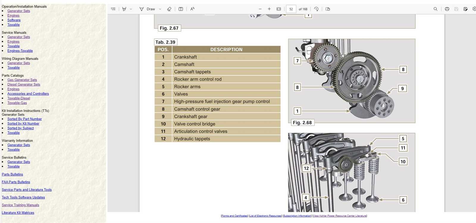 kohler marine generator parts diagram