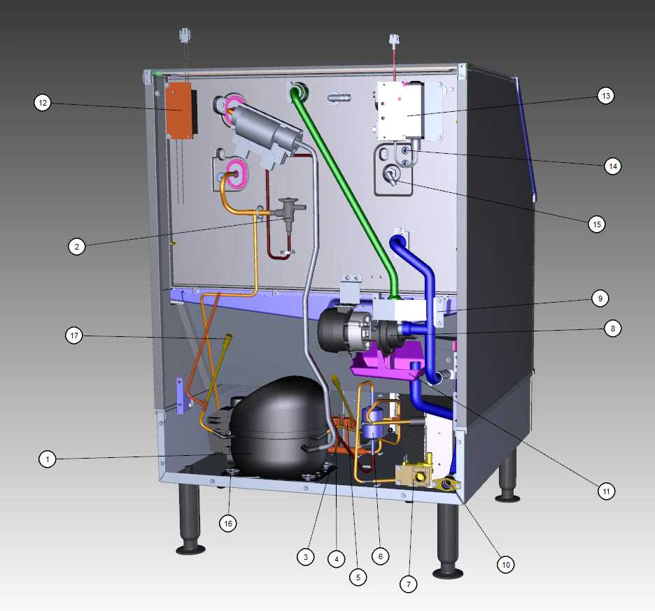 koolaire ice machine parts diagram