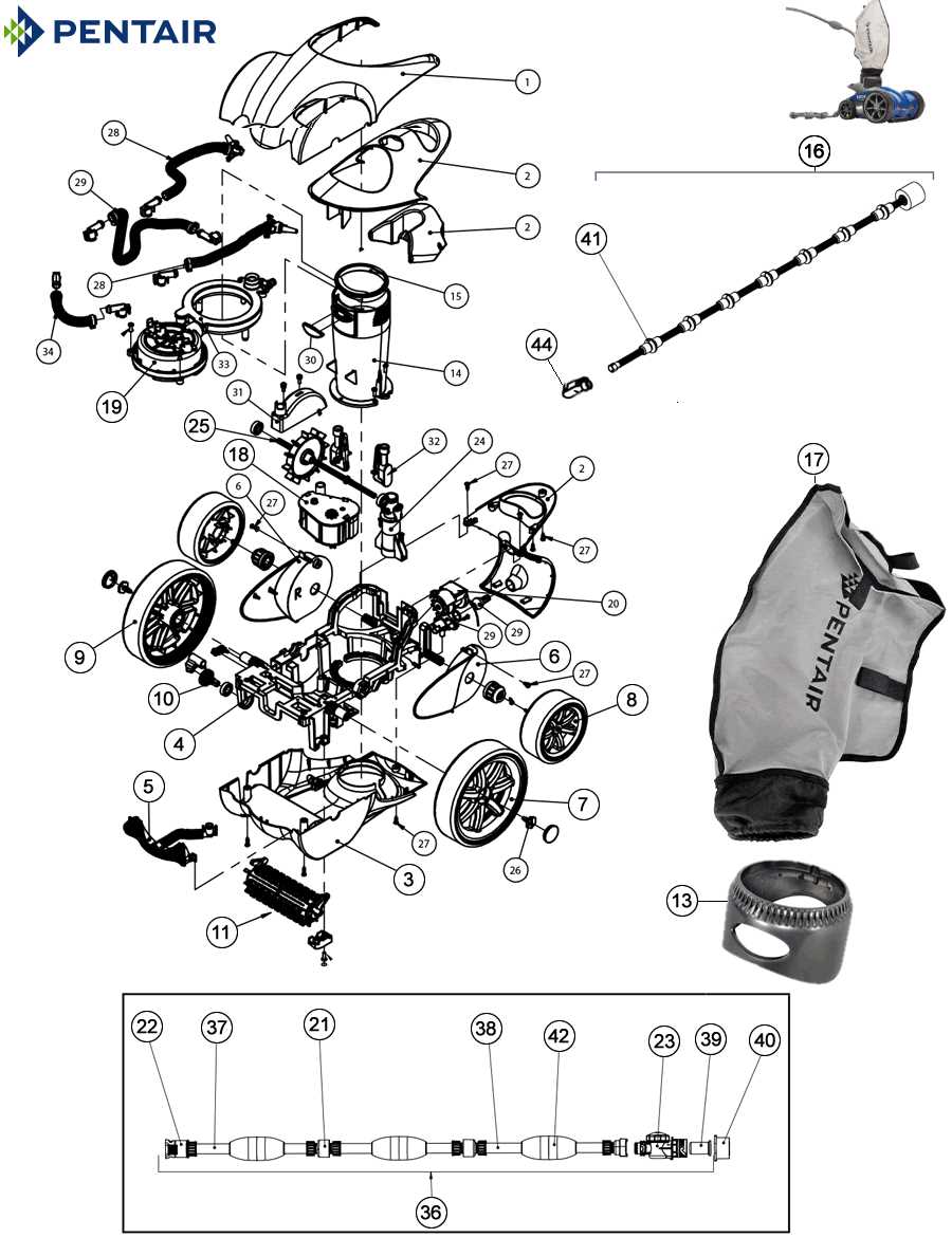 kreepy krauly parts diagram