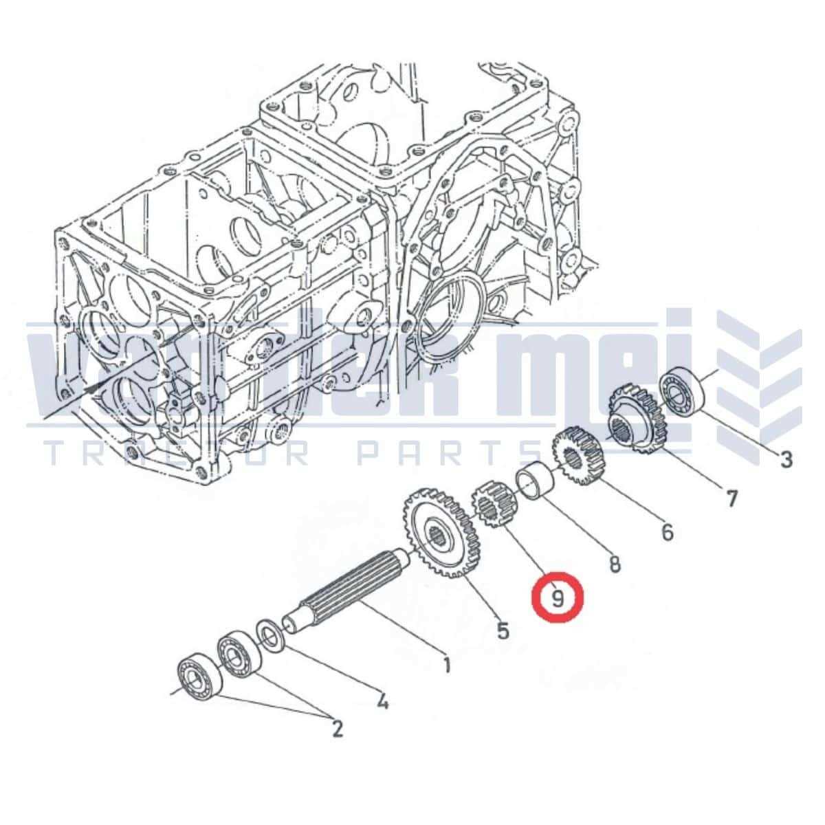 kubota b7100 parts diagram