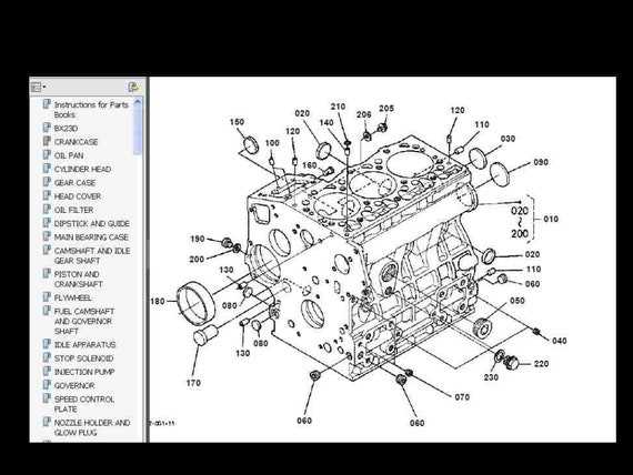 kubota bx2370 parts diagram