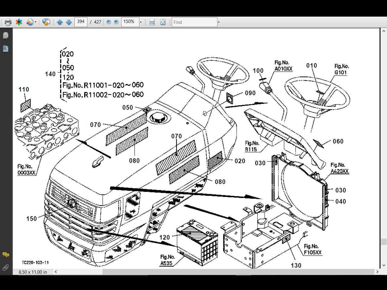 kubota la525 parts diagram