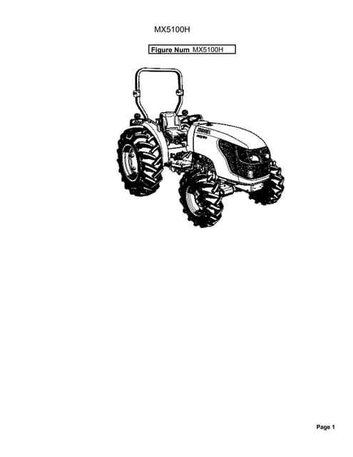 kubota mx5100 parts diagram