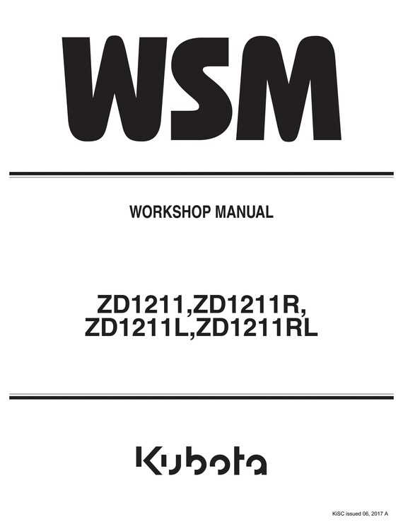 kubota zd1211 deck parts diagram